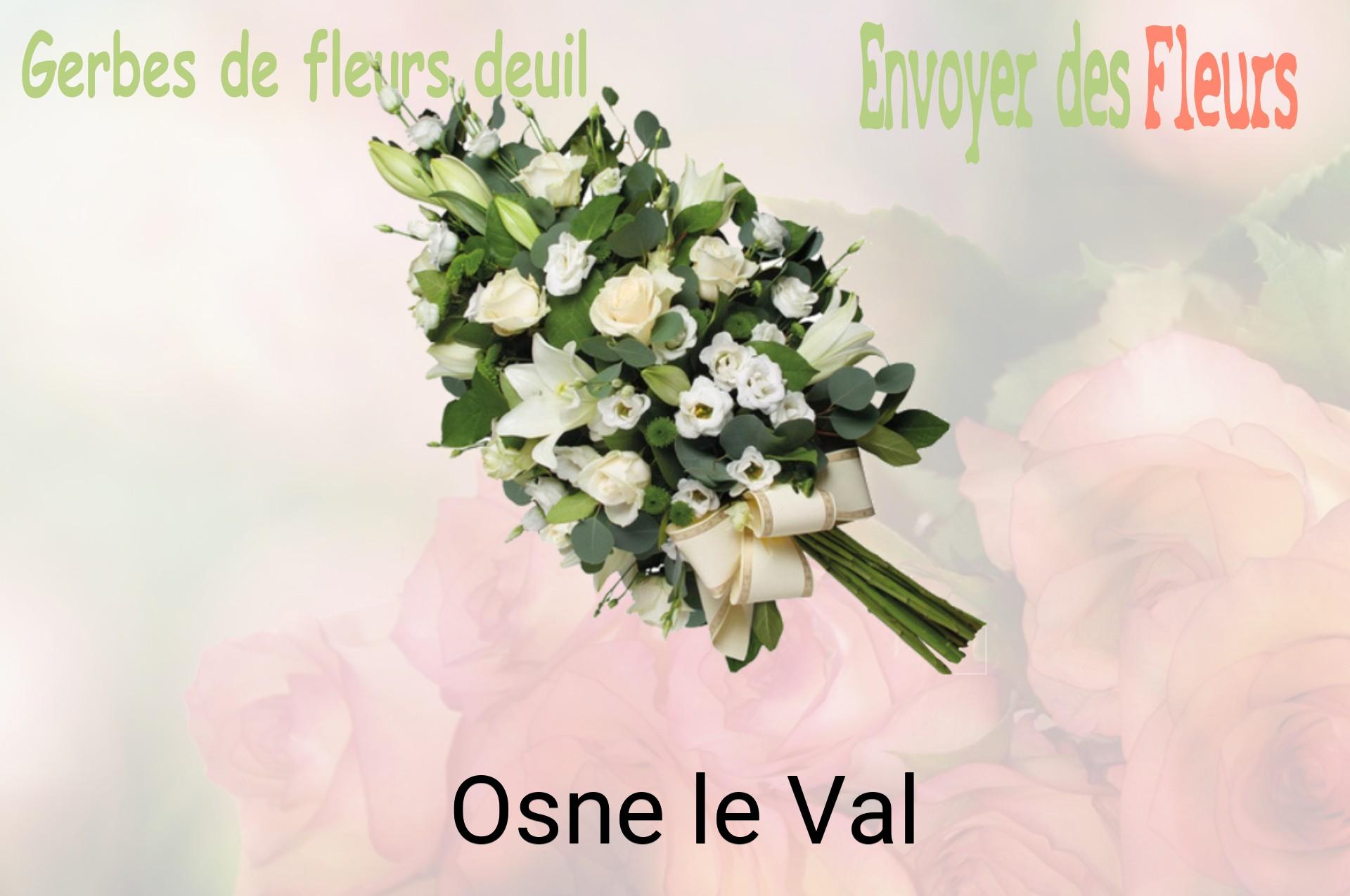 Gerbe de fleurs de deuil livrée à Osne-le-Val